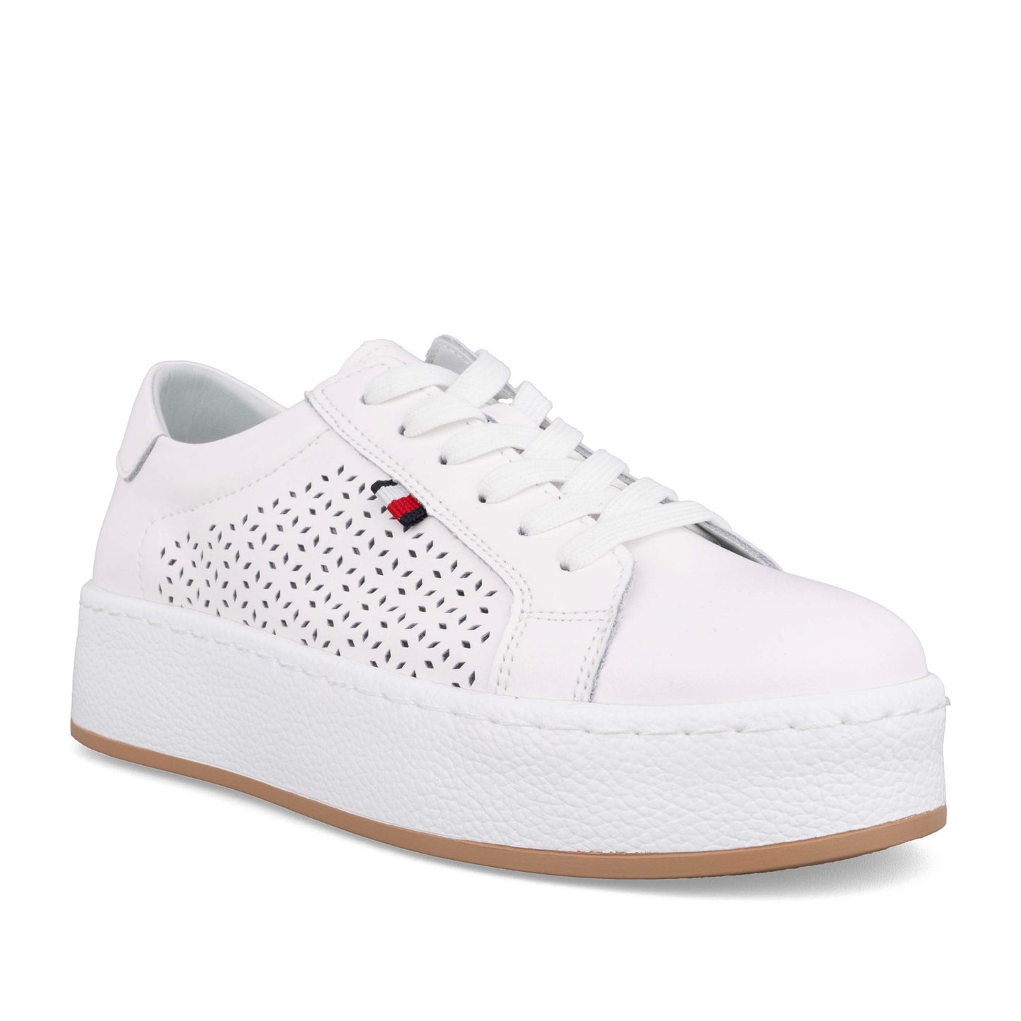 Women's White Wedge Fashion Sneakers