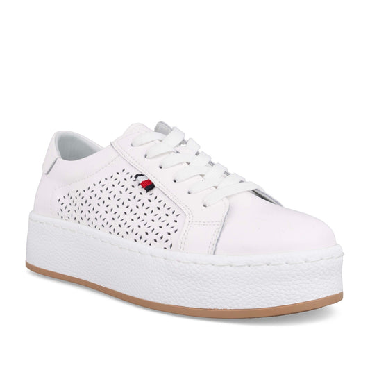 Women's White Wedge Fashion Sneakers