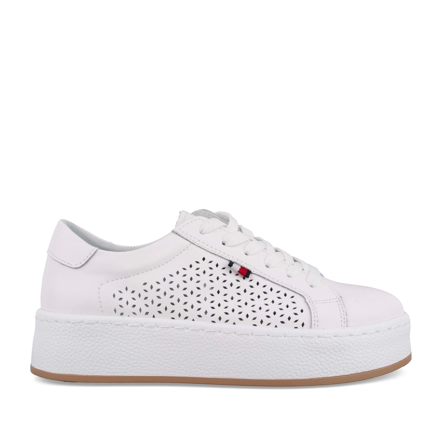 Women's White Wedge Fashion Sneakers