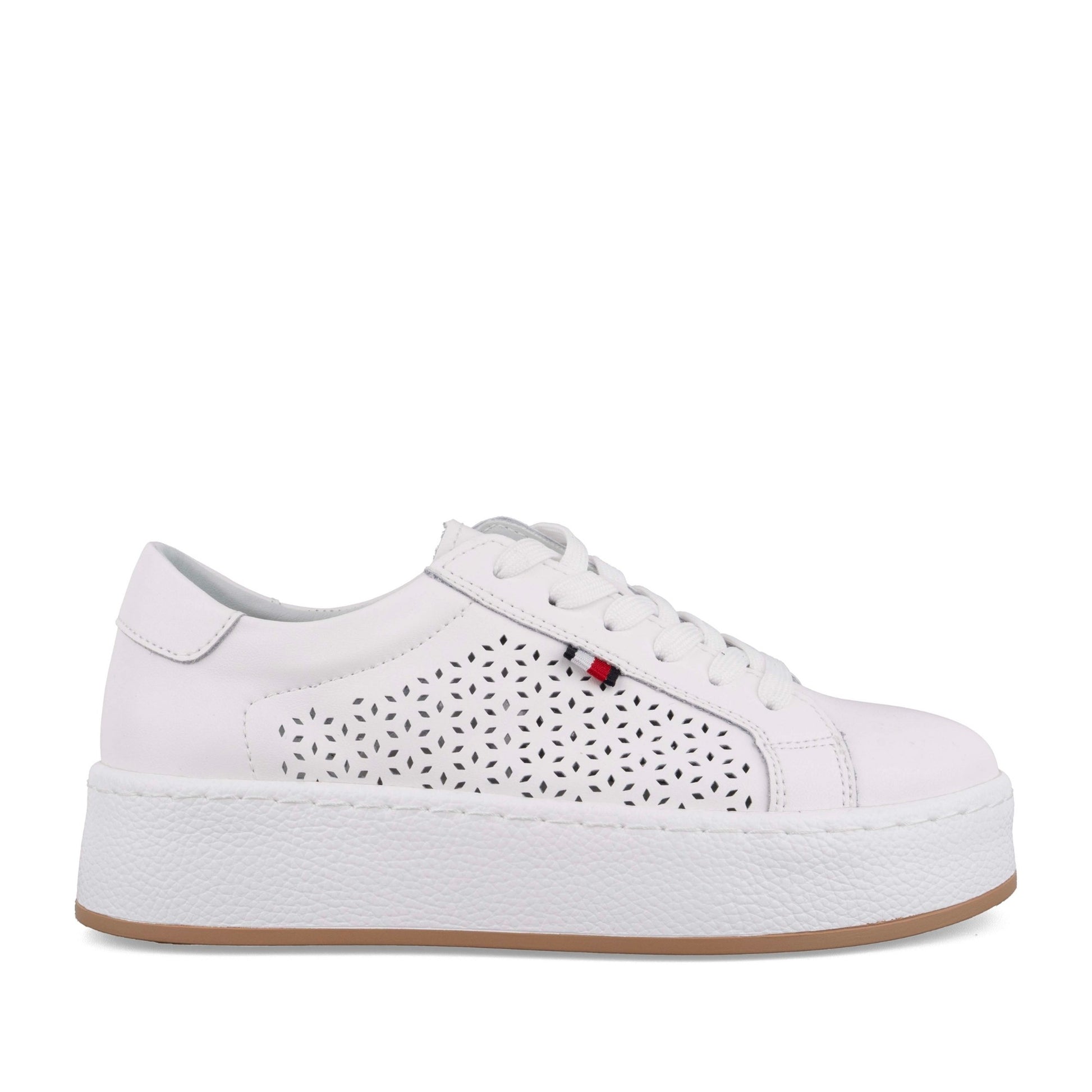 Women's White Wedge Fashion Sneakers