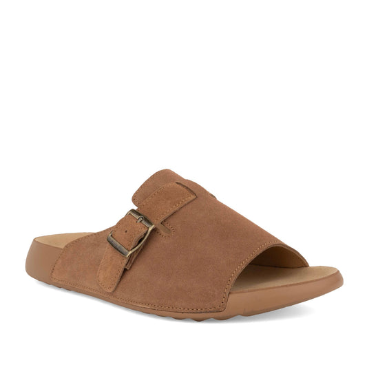 Women's Brown Wedge Open-Toe Slippers