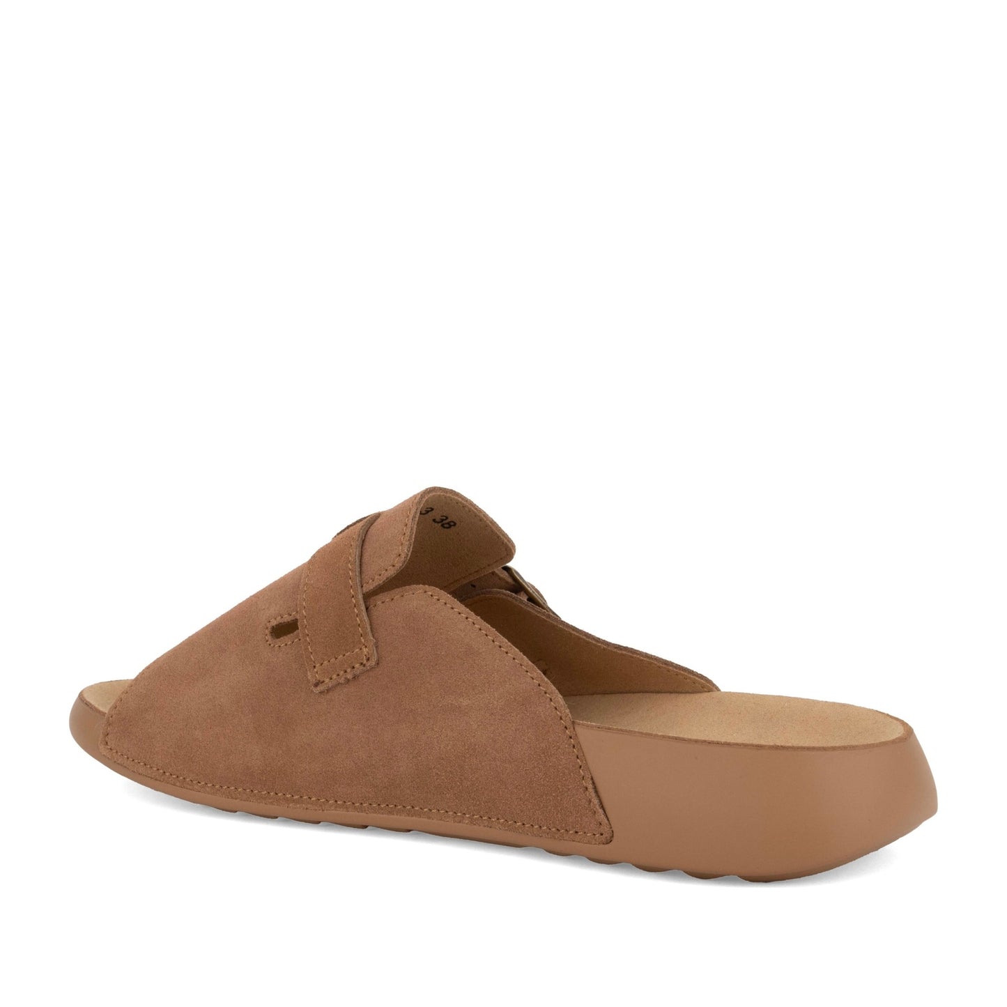Women's Brown Wedge Open-Toe Slippers
