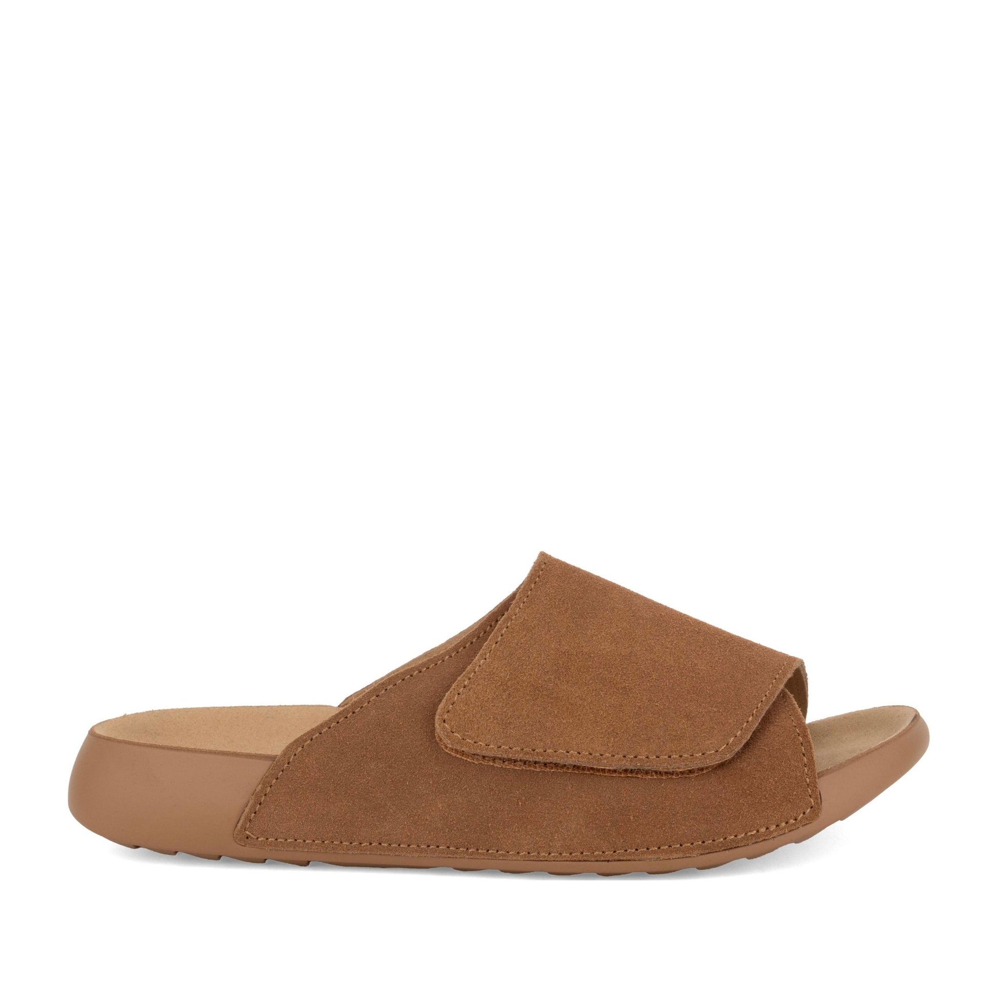 Women's Brown Wedge Open-Toe Slippers