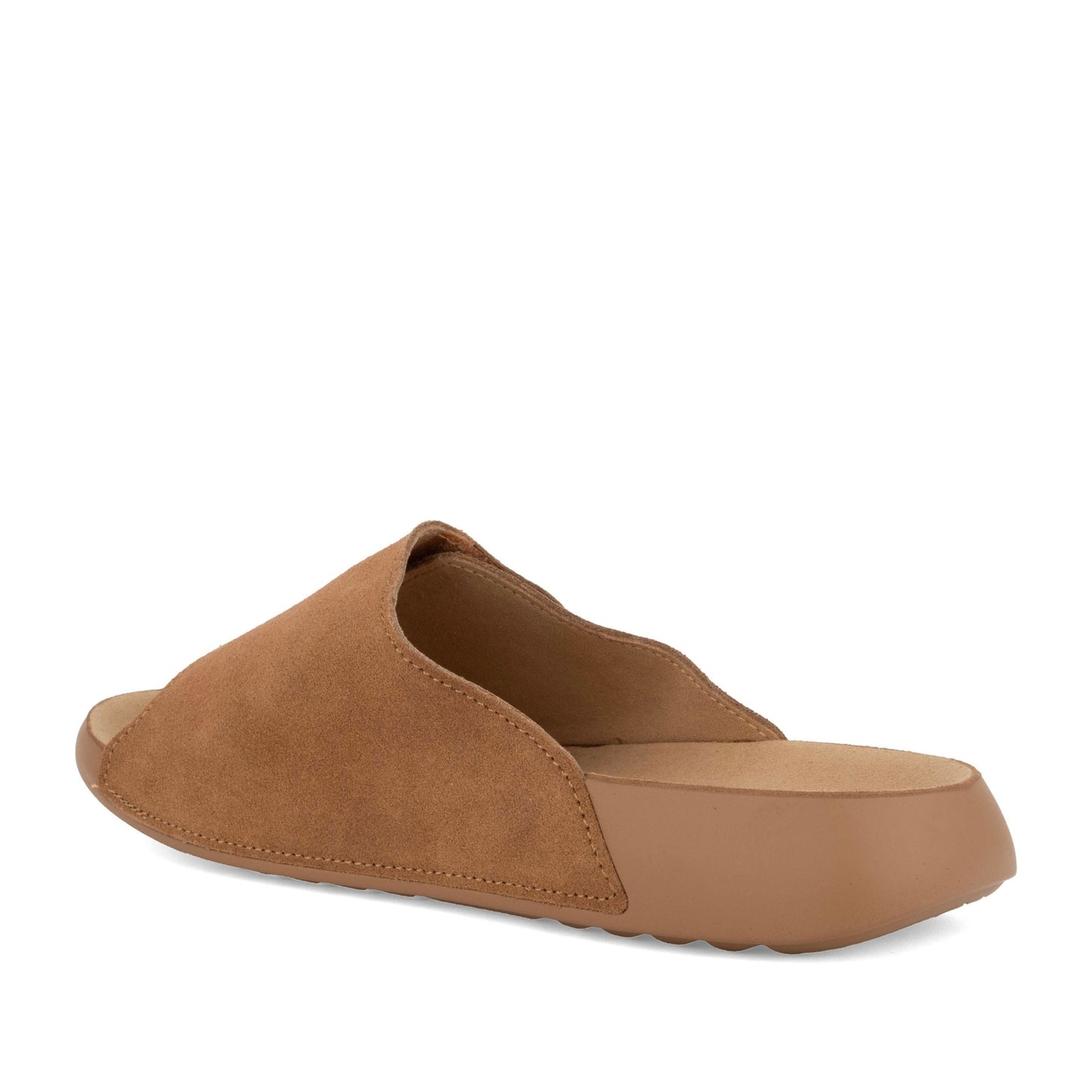 Women's Brown Wedge Open-Toe Slippers