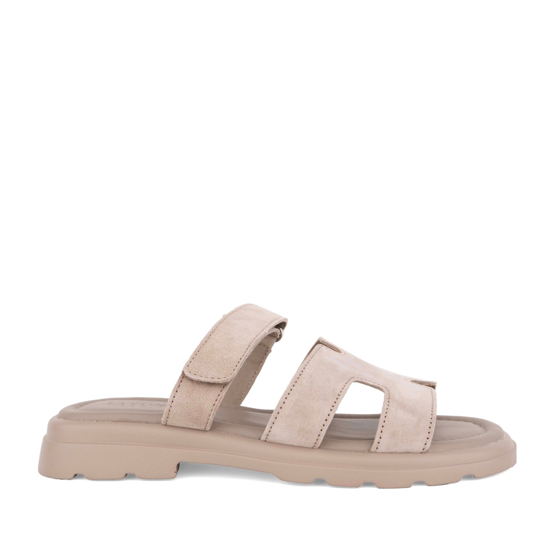 Women's Beige Open-Toe Slippers