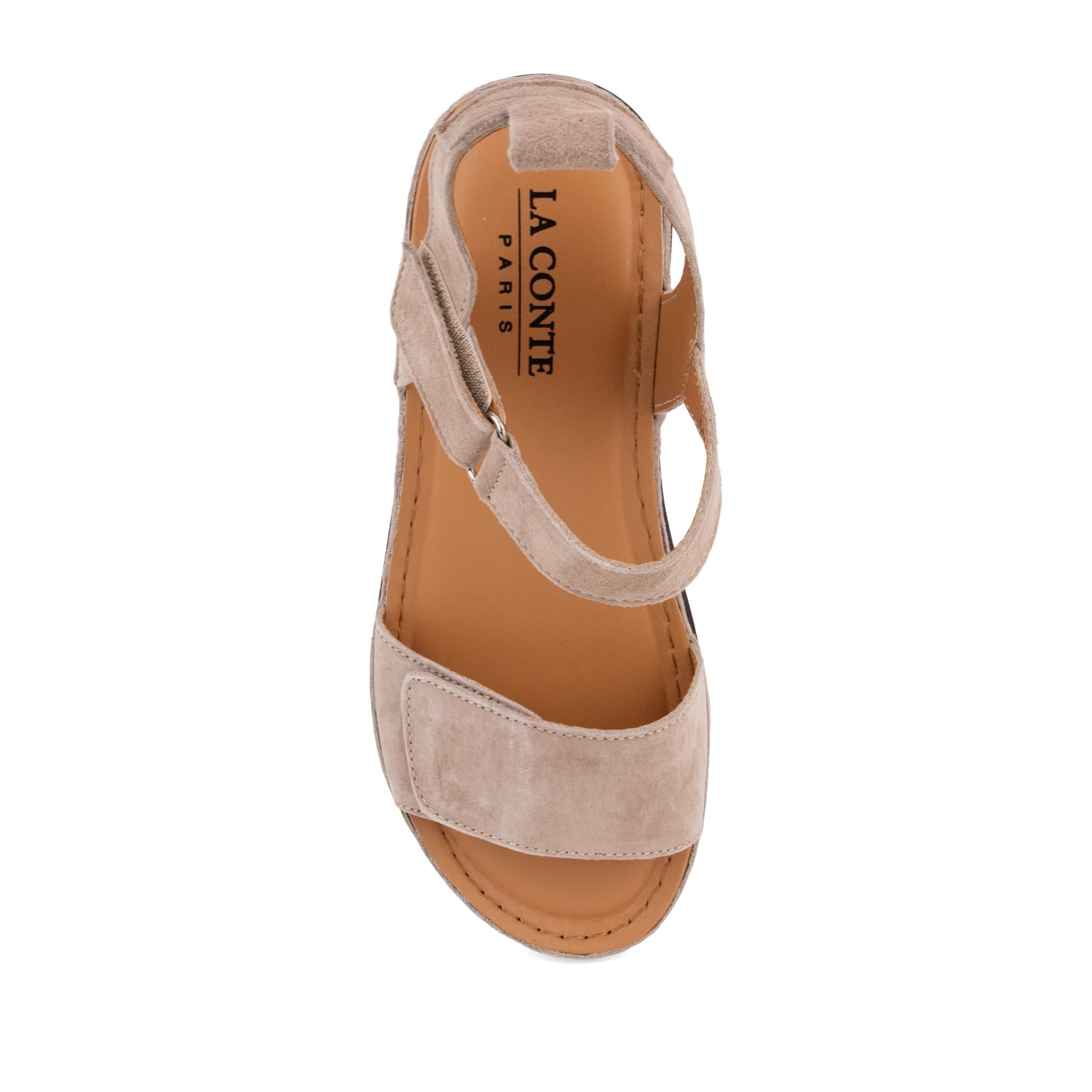 Women's Beige Wedge Open-Toe Sandals