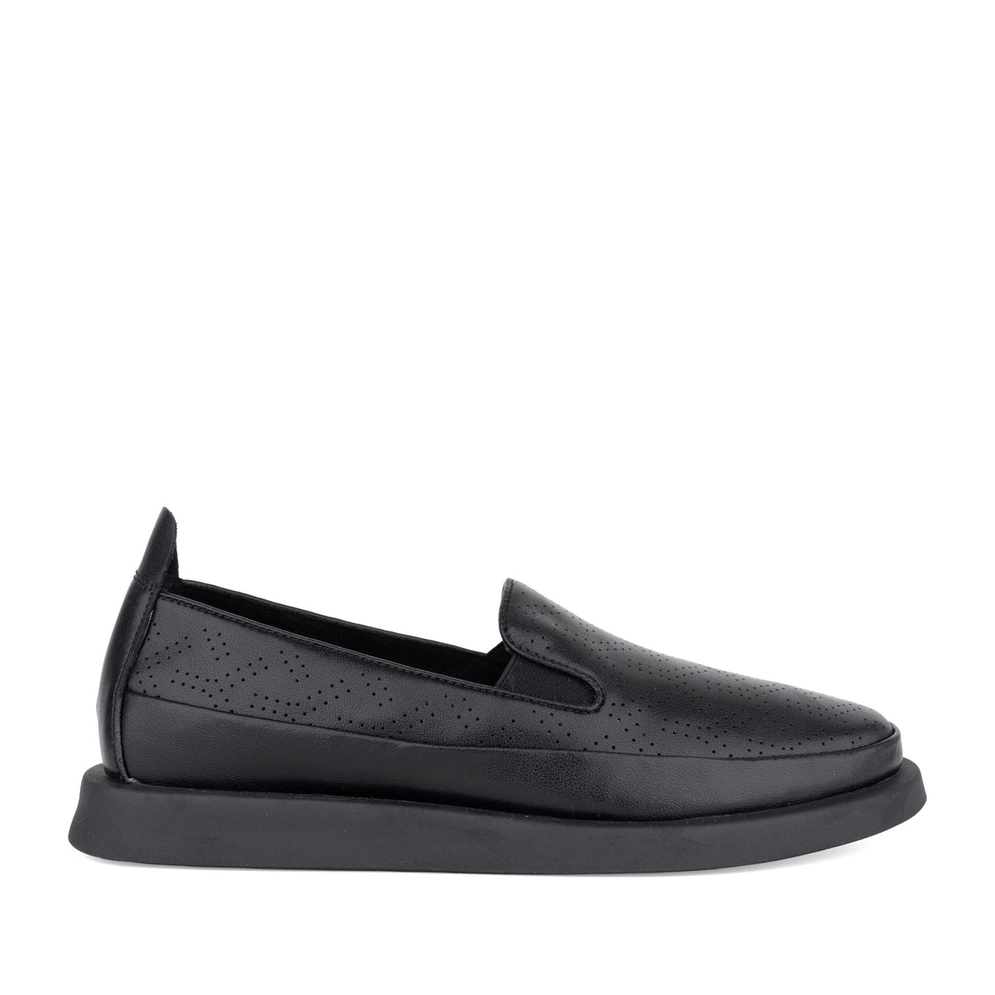 Women's Black Wedge Fashion Sneakers