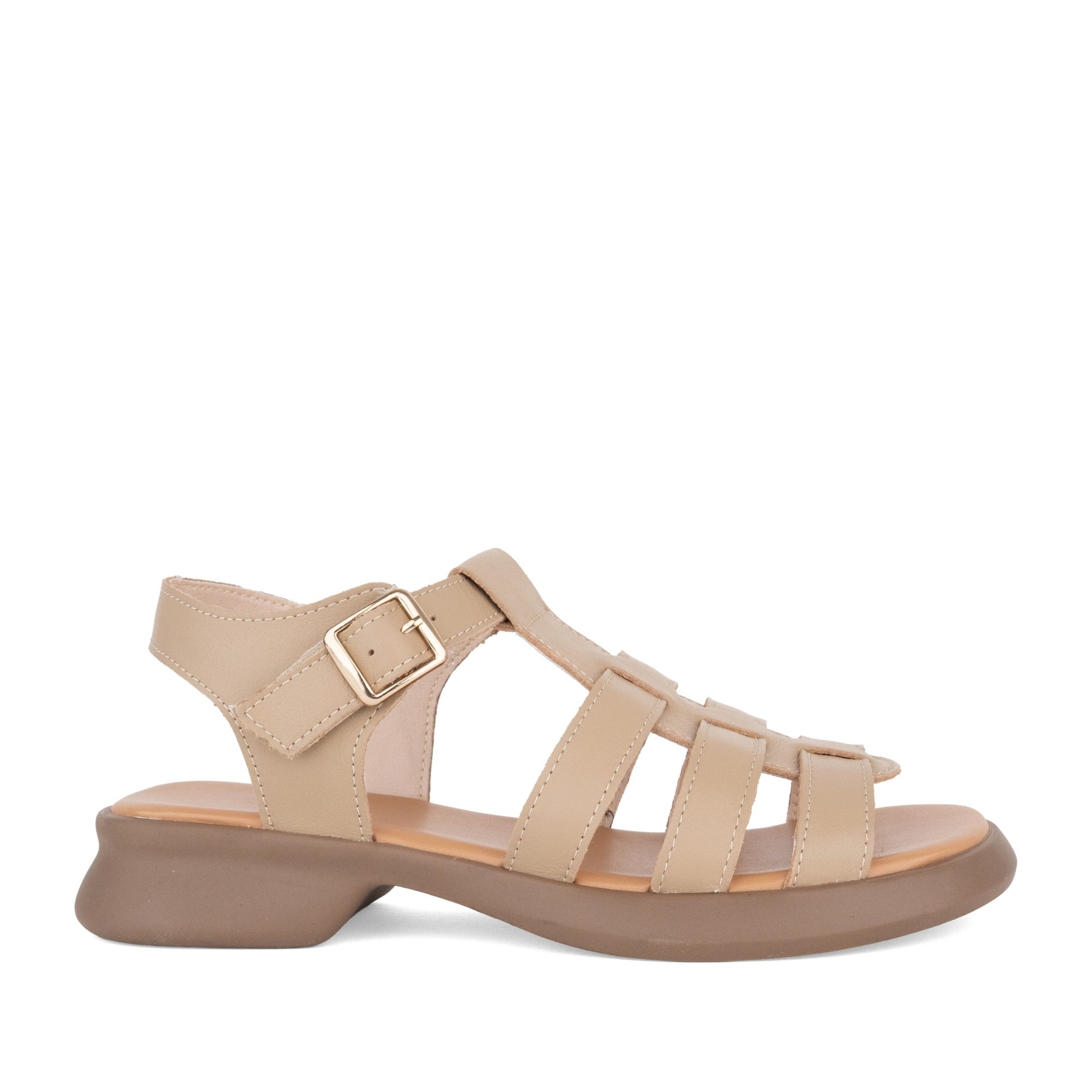 Women's Beige Open-Toe Sandals