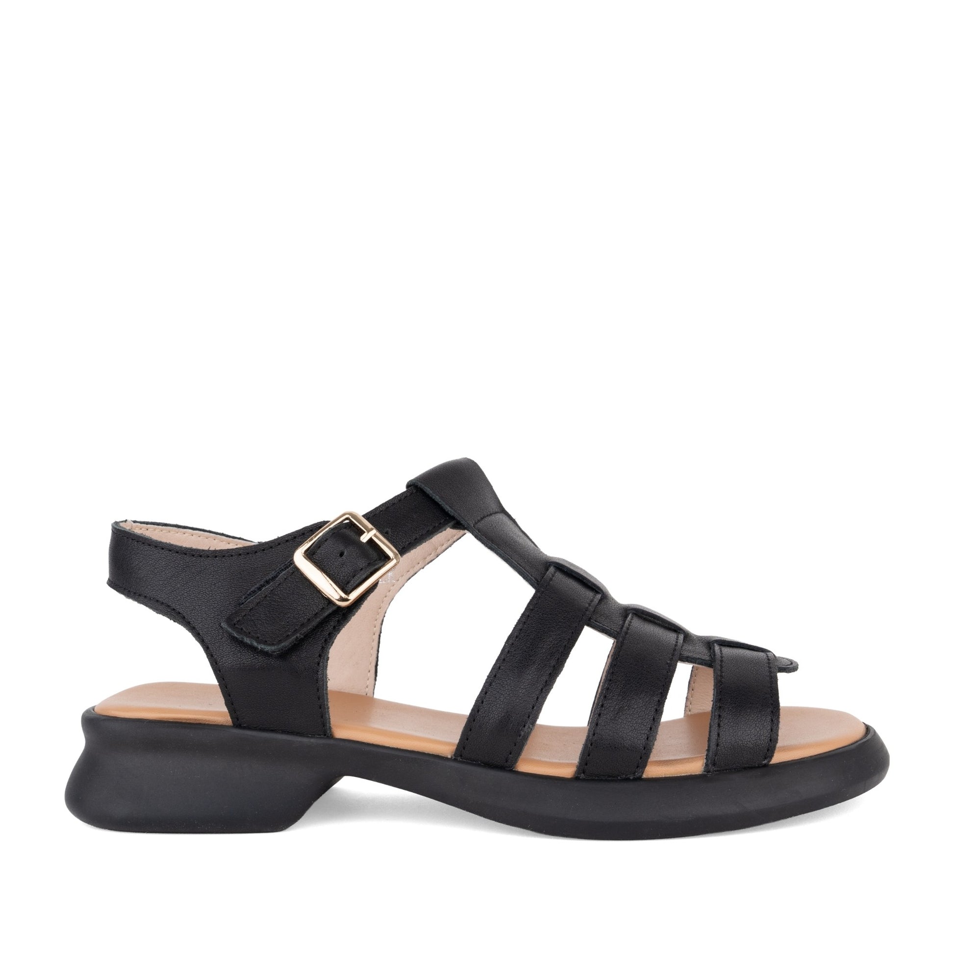 Women's Black Open-Toe Sandals