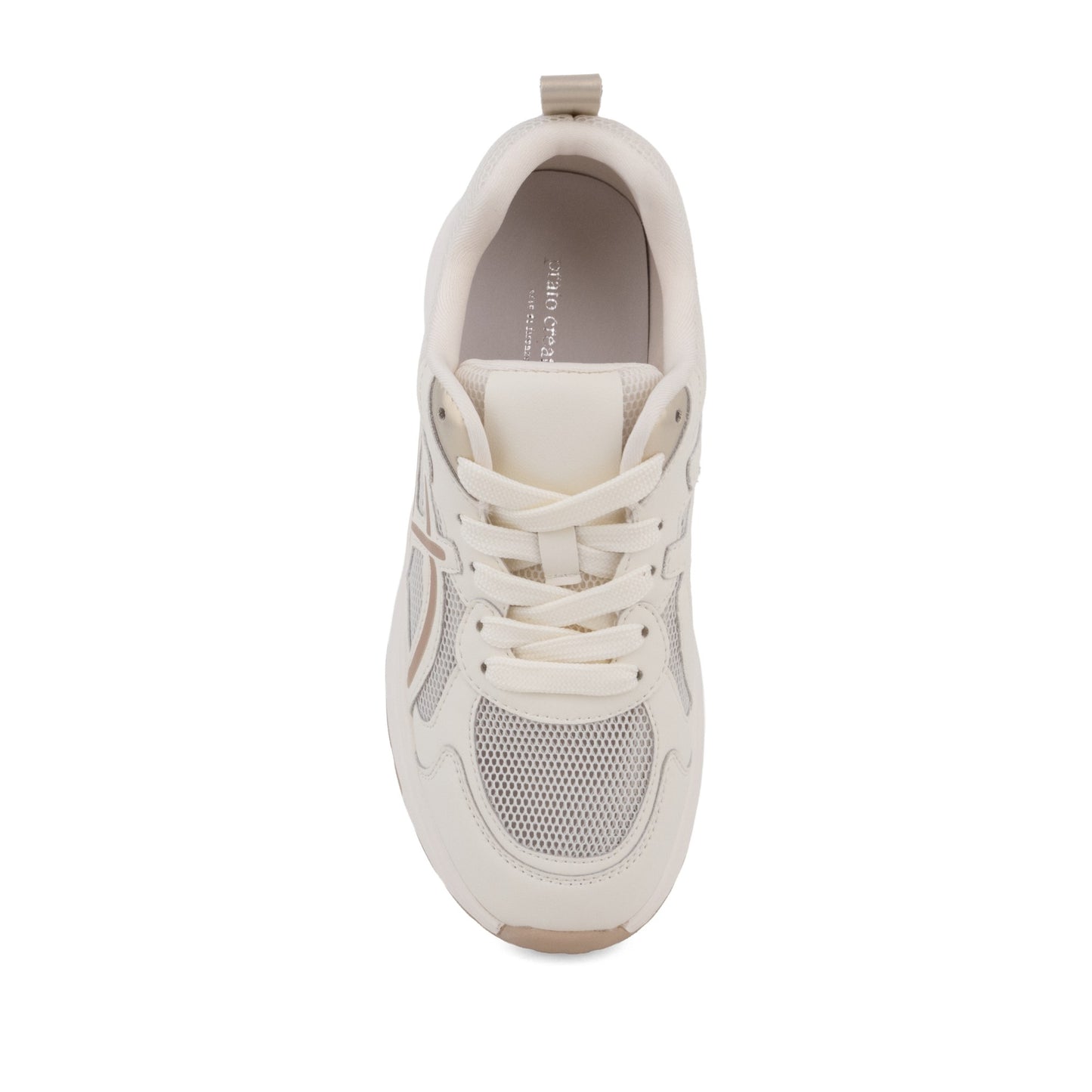 Women's Beige Wedge Fashion Sneakers