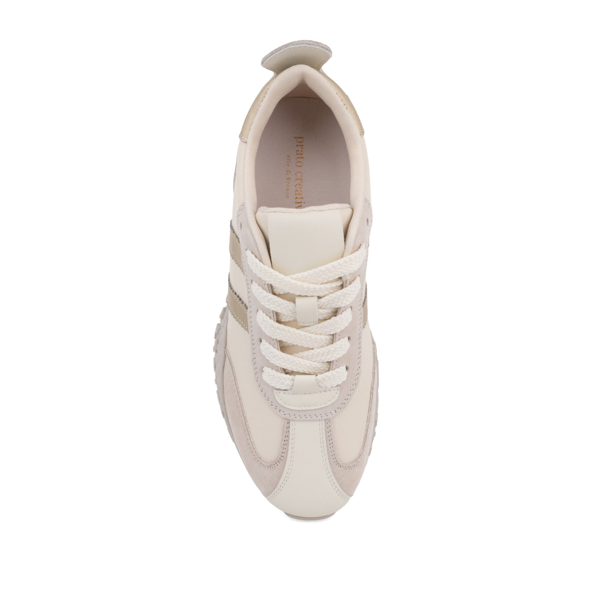 Women's Beige Wedge Fashion Sneakers
