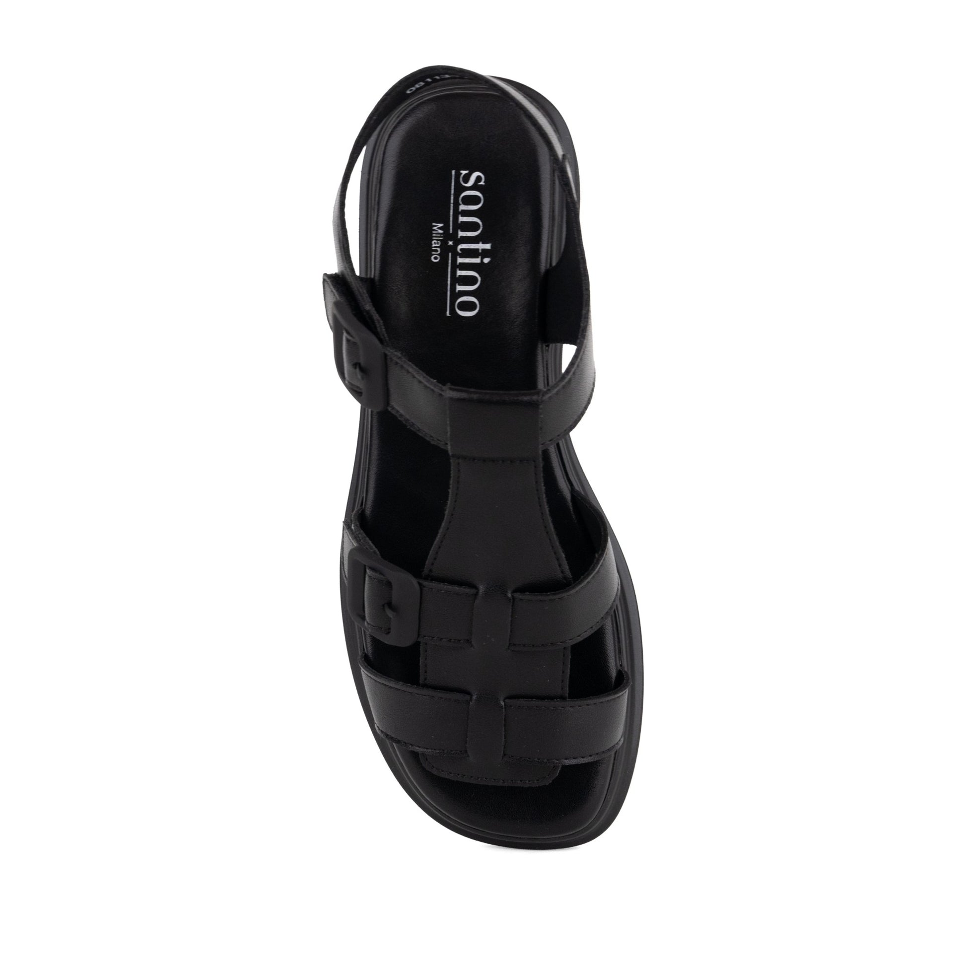 Women's Black Open-Toe Sandals