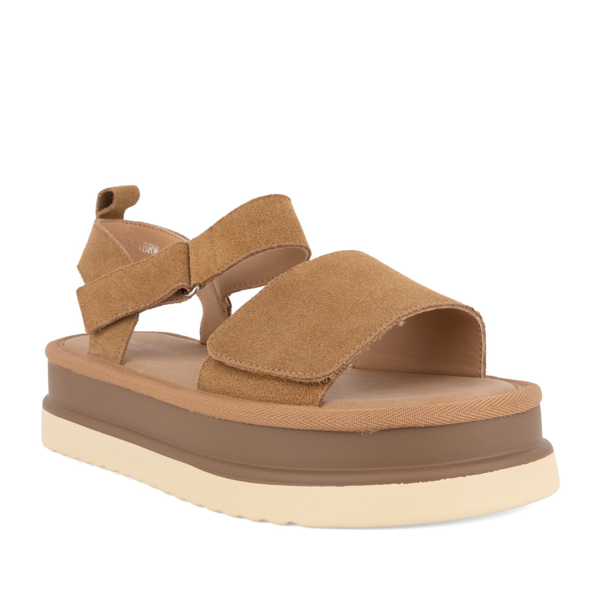 Women's Brown Wedge Open-Toe Sandals