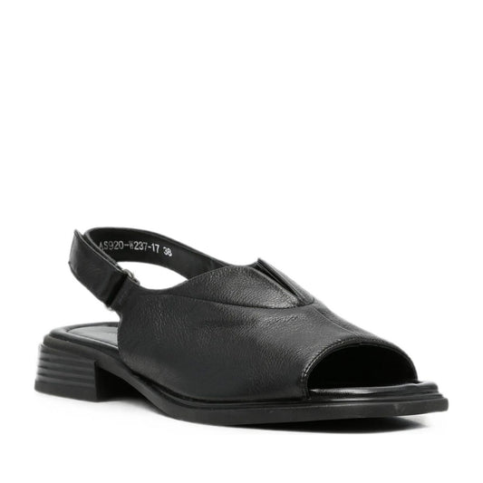 Women's Black Open-Toe Sandals