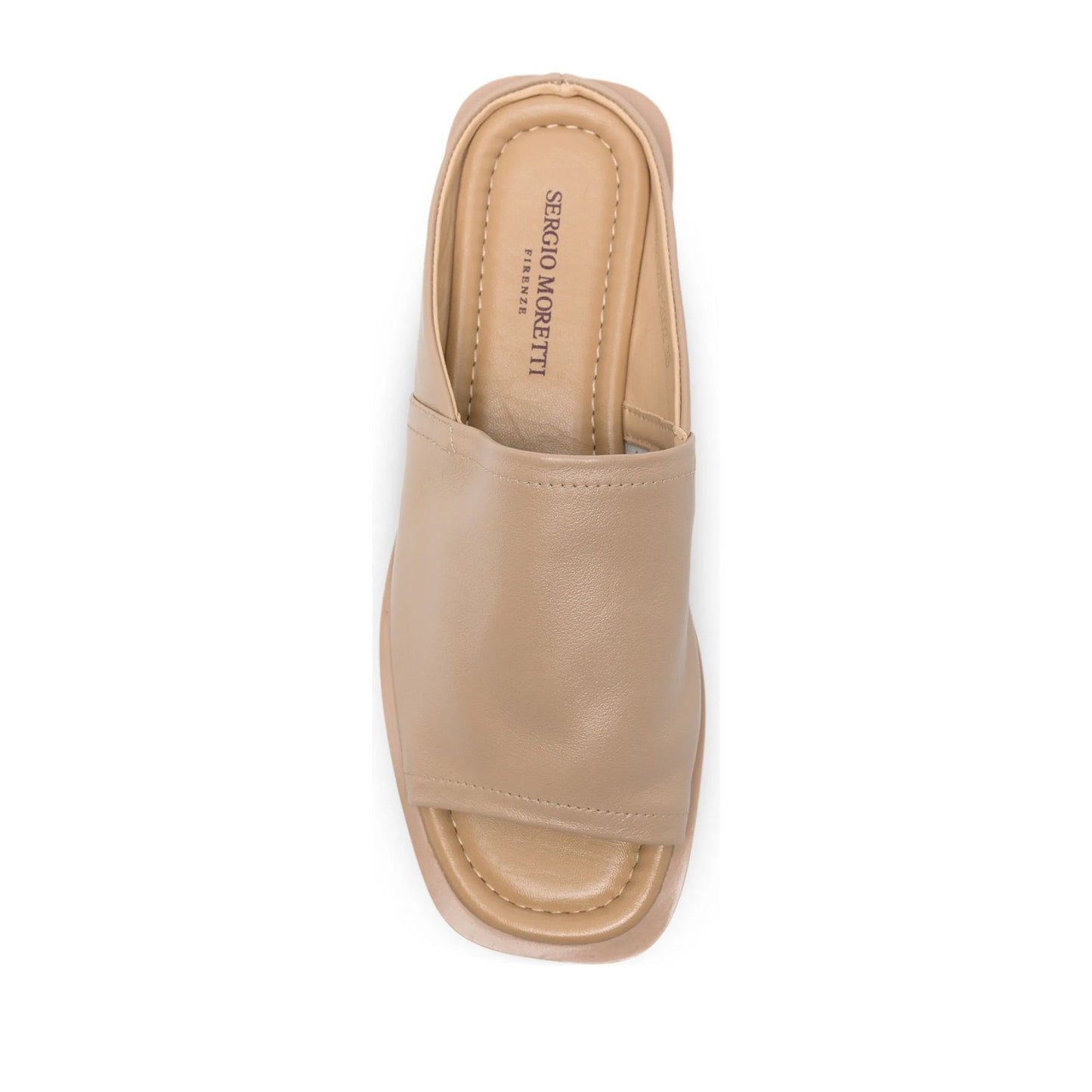 Women's Beige Open-Toe Slippers