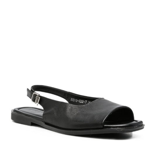 Women's Black Open-Toe Sandals