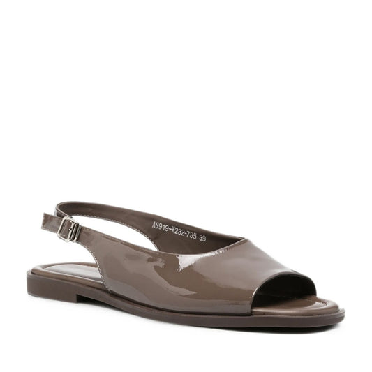 Women's Brown Open-Toe Sandals