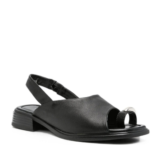 Women's Black Open-Toe Sandals