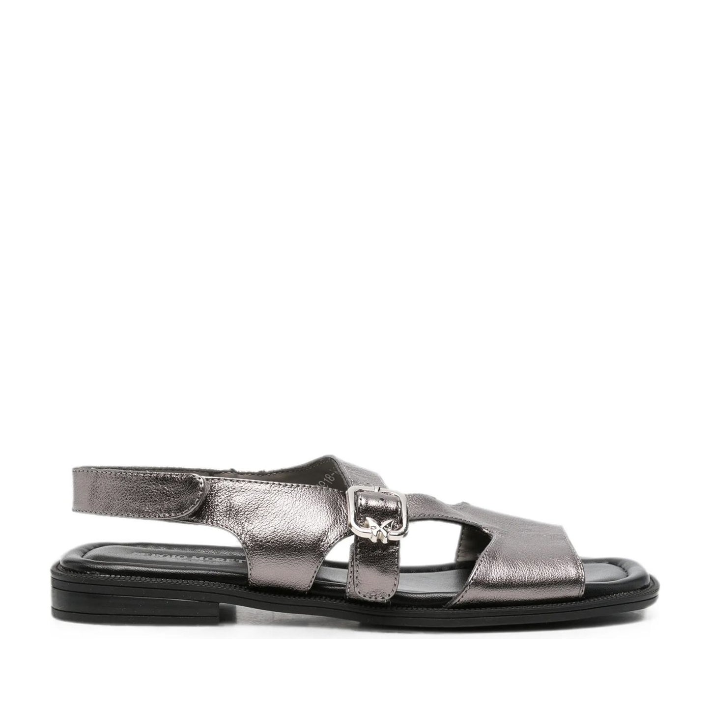 Women's Silver Open-Toe Sandals
