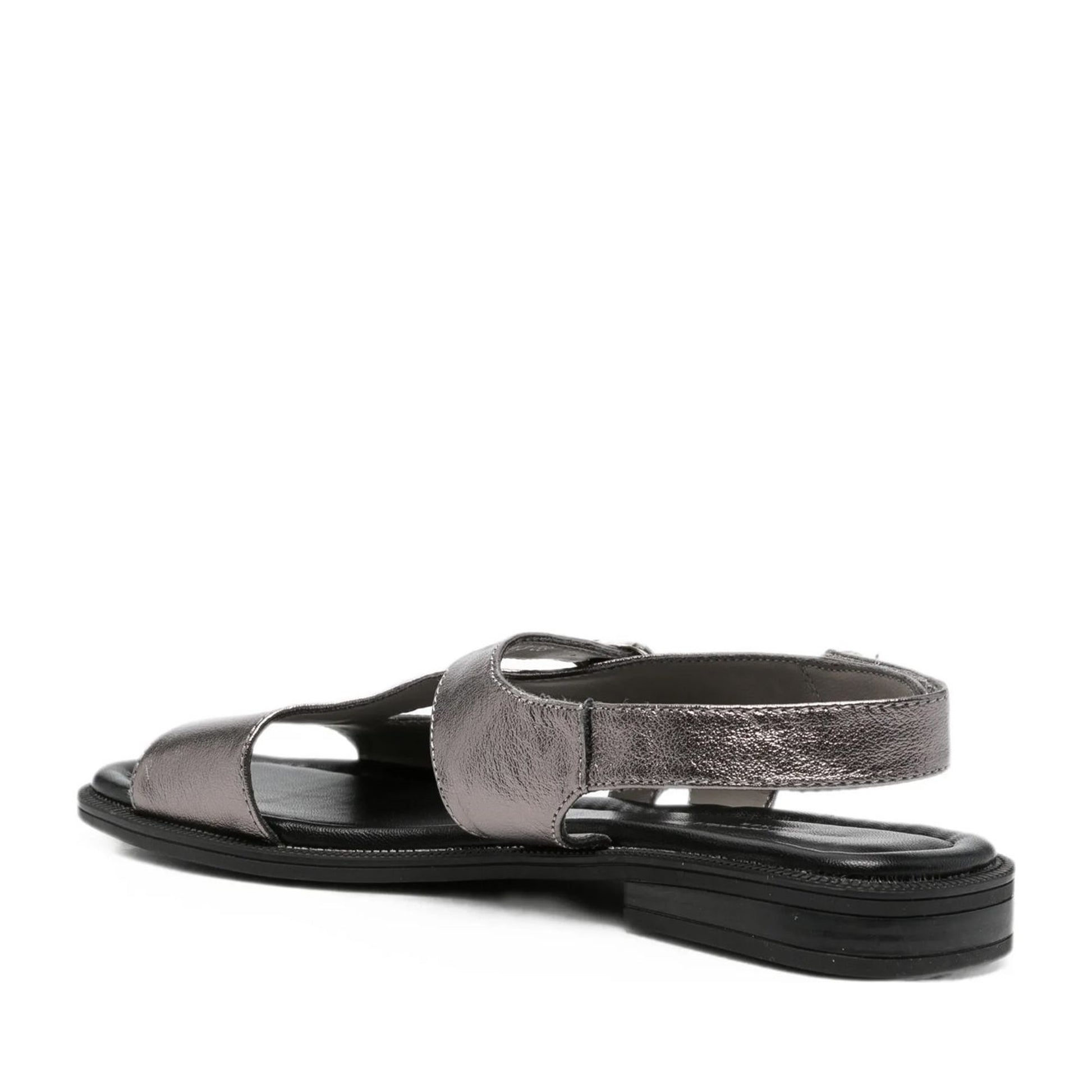 Women's Silver Open-Toe Sandals