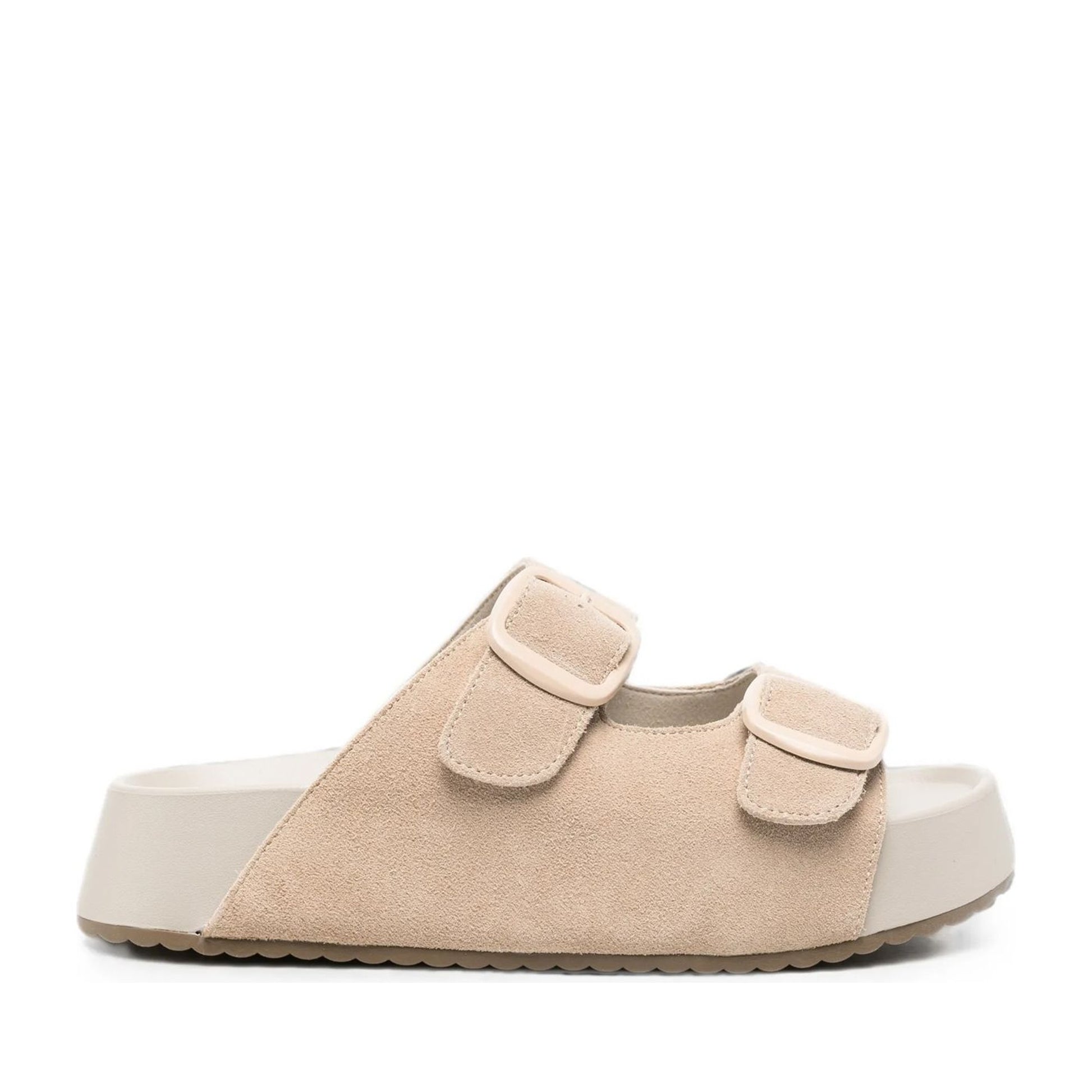 Women's Gray Wedge Open-Toe Slippers