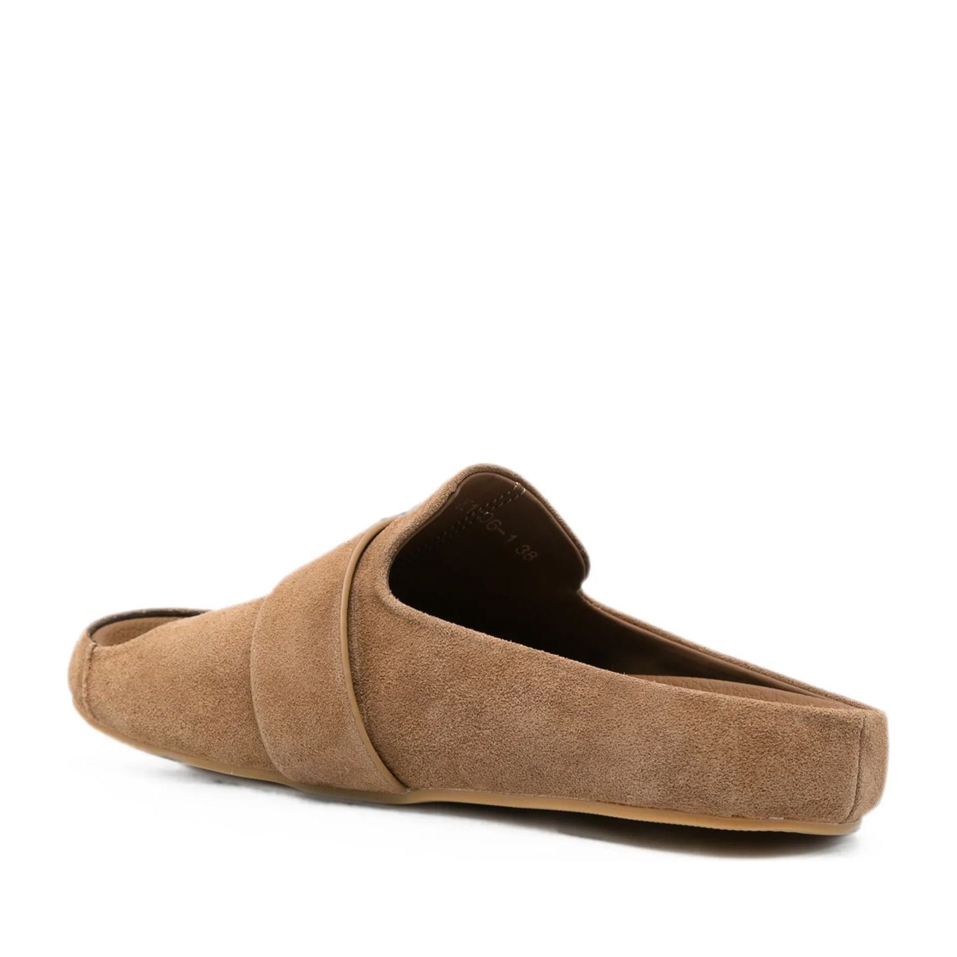 Women's Brown Wedge Open-Toe Slippers