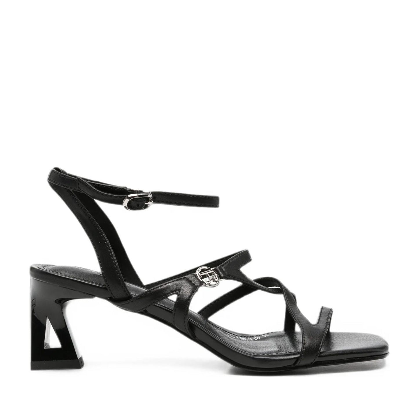 Women's Black Dress Open-Toe Pumps