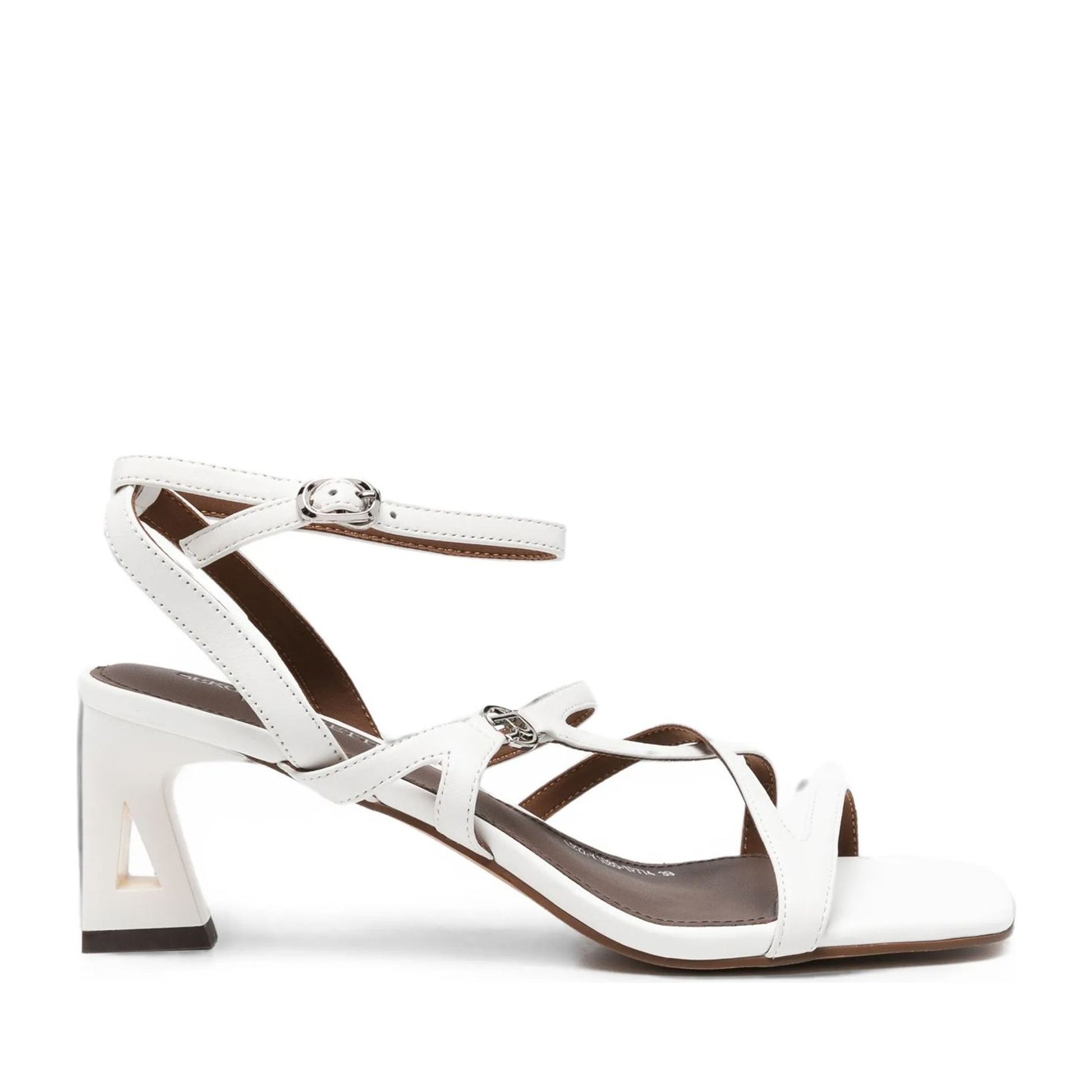 Women's White Dress Open-Toe Pumps