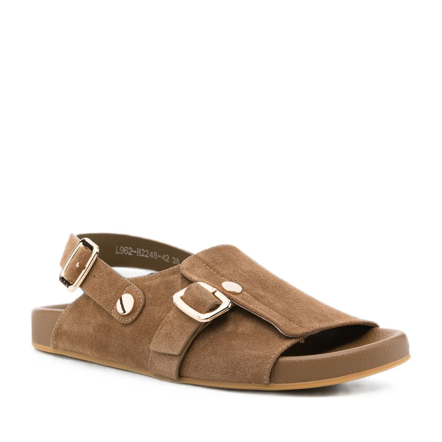 Women's Brown Wedge Open-Toe Sandals
