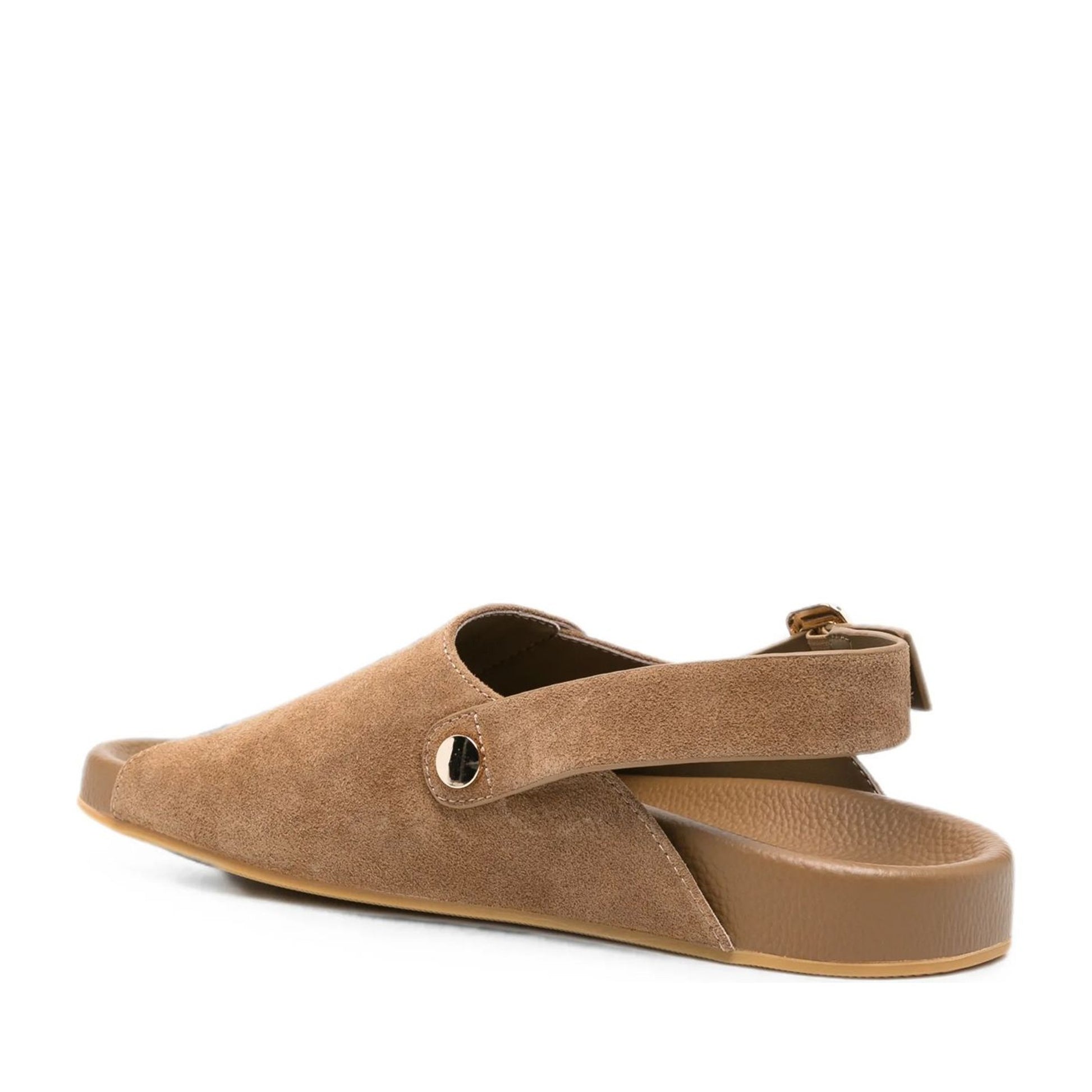 Women's Brown Wedge Open-Toe Sandals