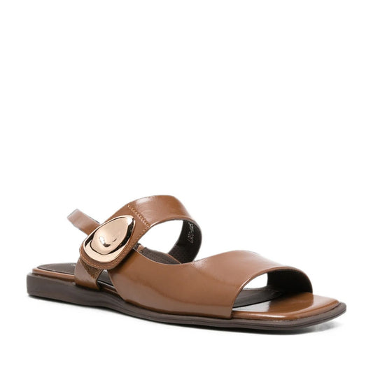 Women's Brown Open-Toe Sandals