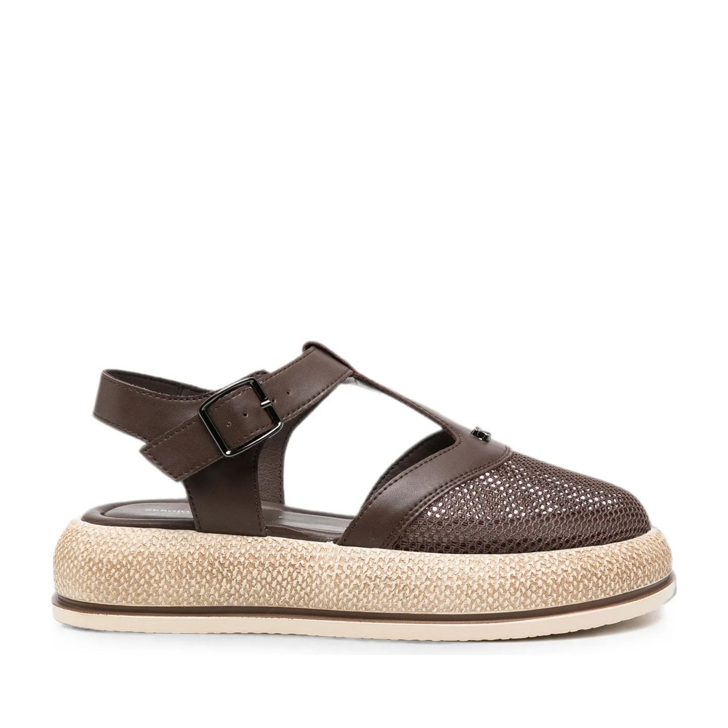 Women's Brown Wedge Open-Toe Sandals