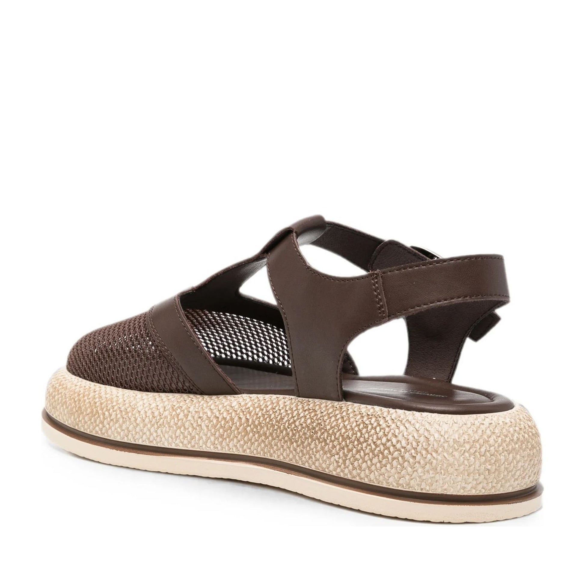 Women's Brown Wedge Open-Toe Sandals