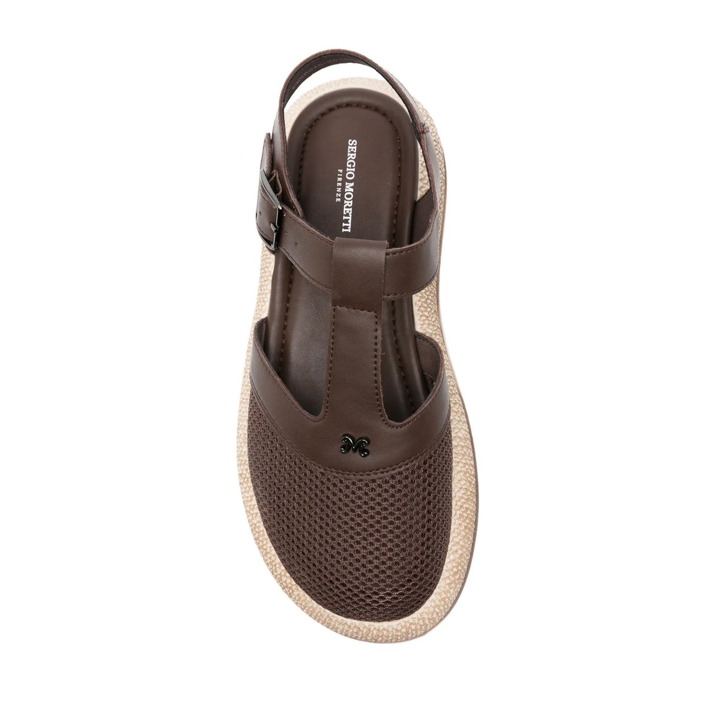Women's Brown Wedge Open-Toe Sandals