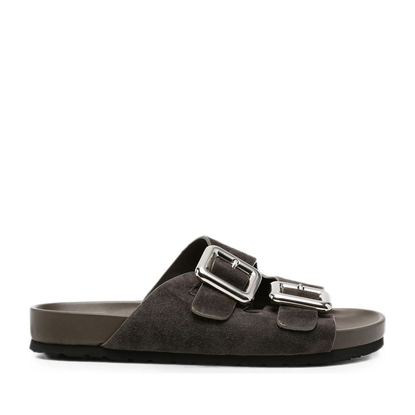 Women's Brown Wedge Open-Toe Slippers