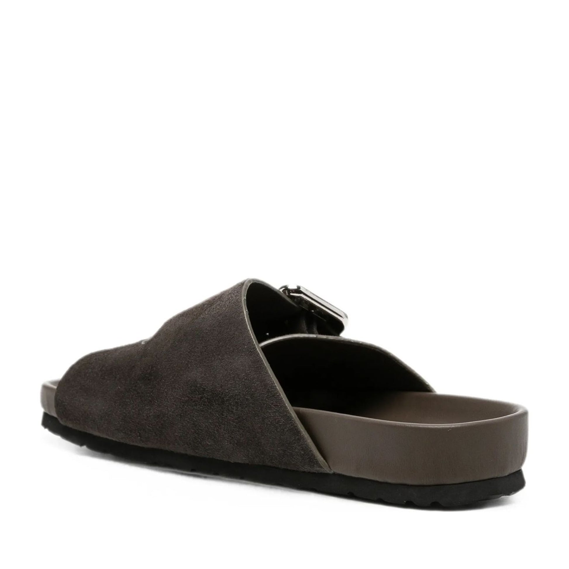 Women's Brown Wedge Open-Toe Slippers