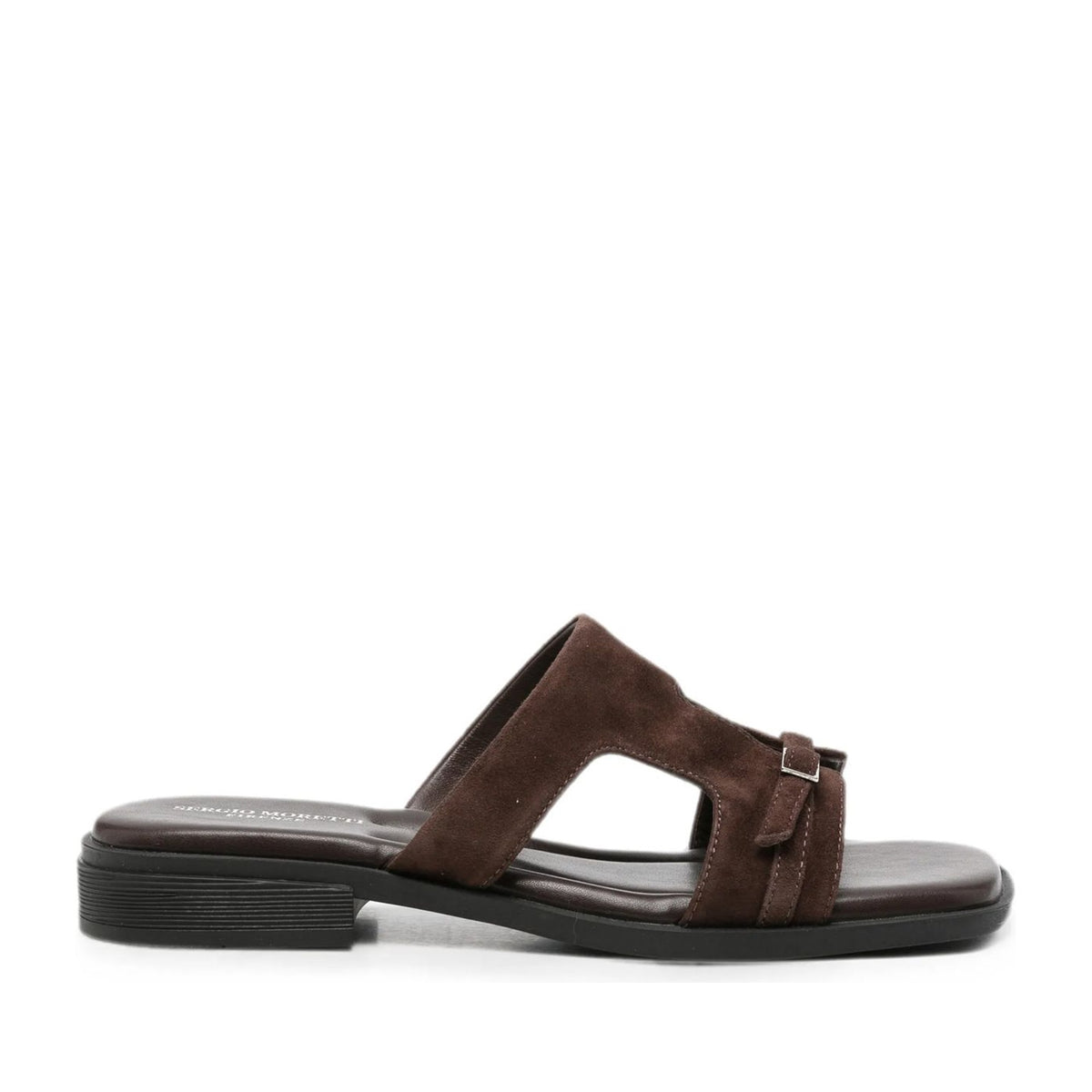 Women's Brown Open-Toe Slippers