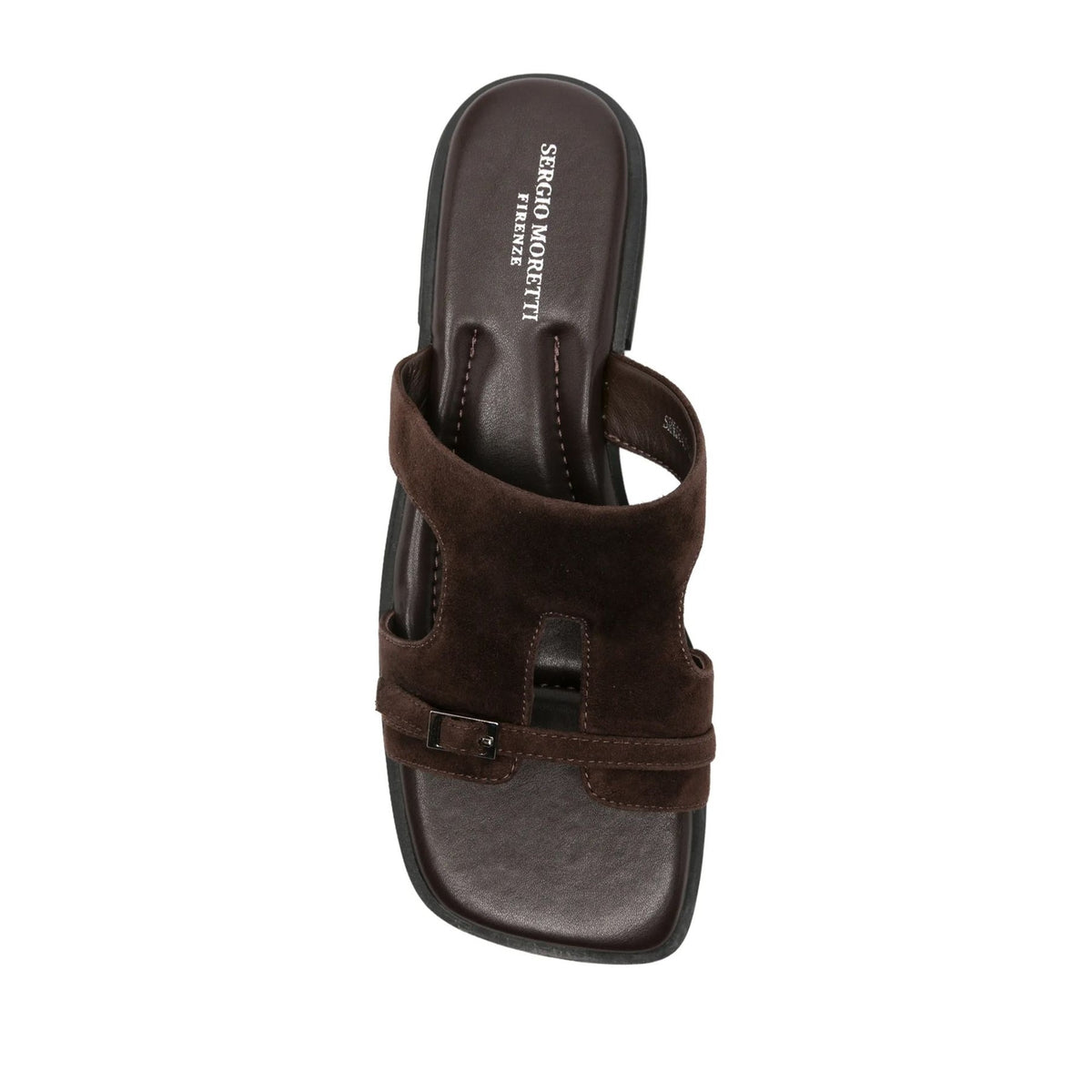 Women's Brown Open-Toe Slippers