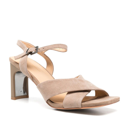 Women's Beige Dress Open-Toe Sandals