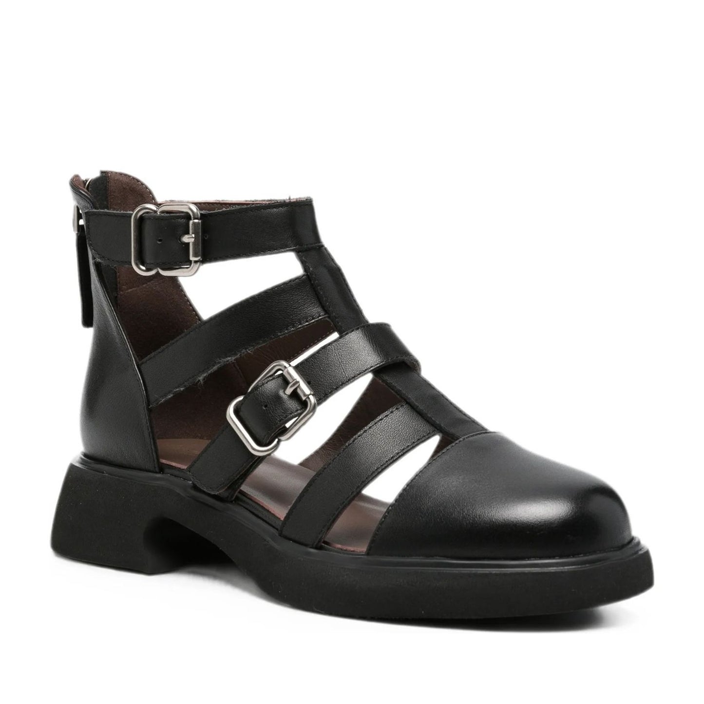 Women's Black Open-Toe Sandals