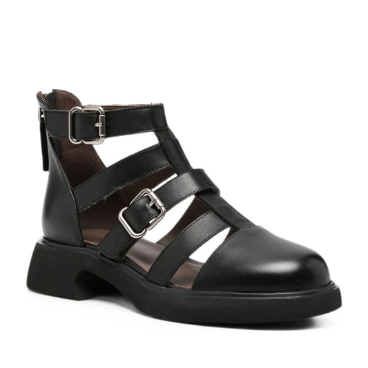 Women's Black Open-Toe Sandals
