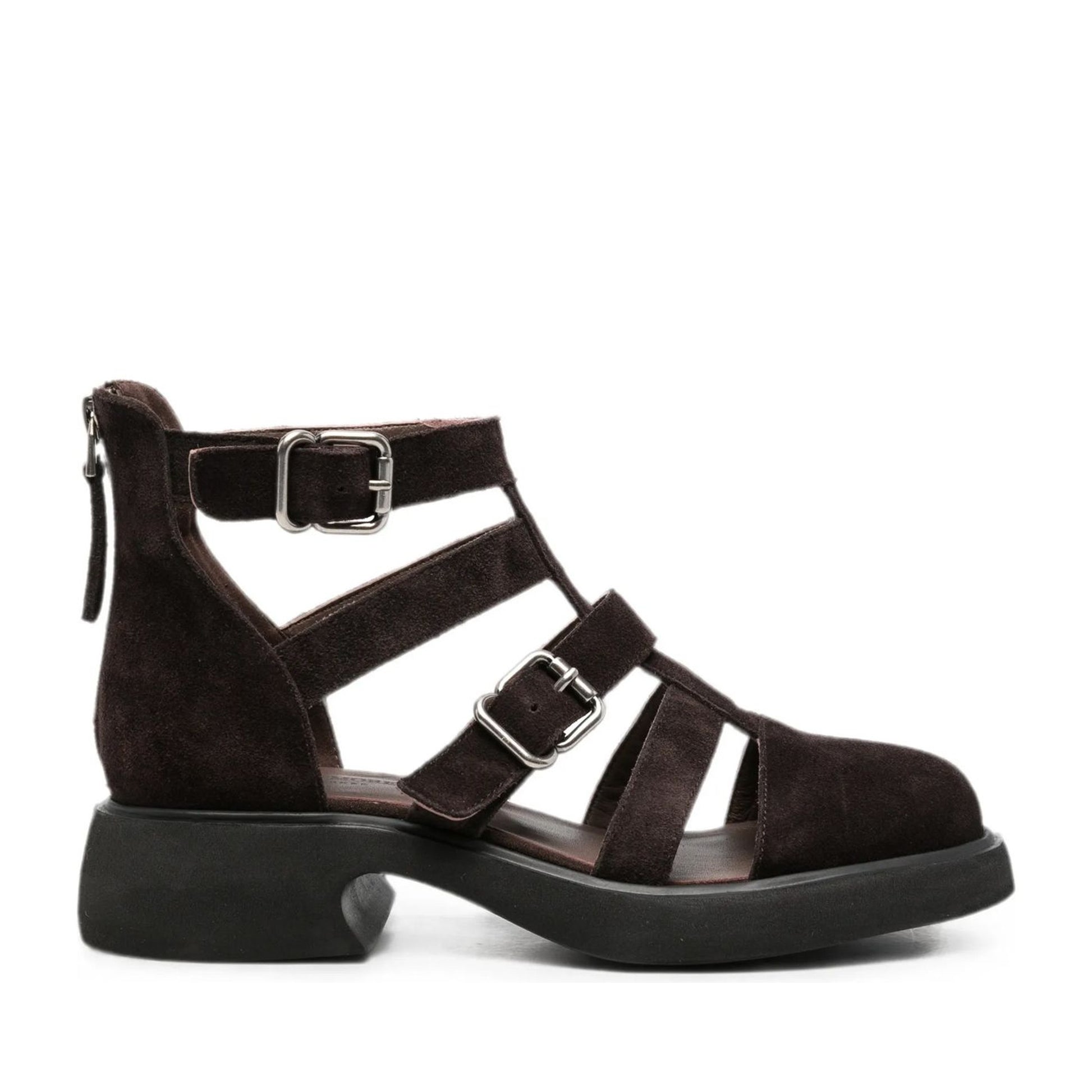 Women's Brown Open-Toe Sandals