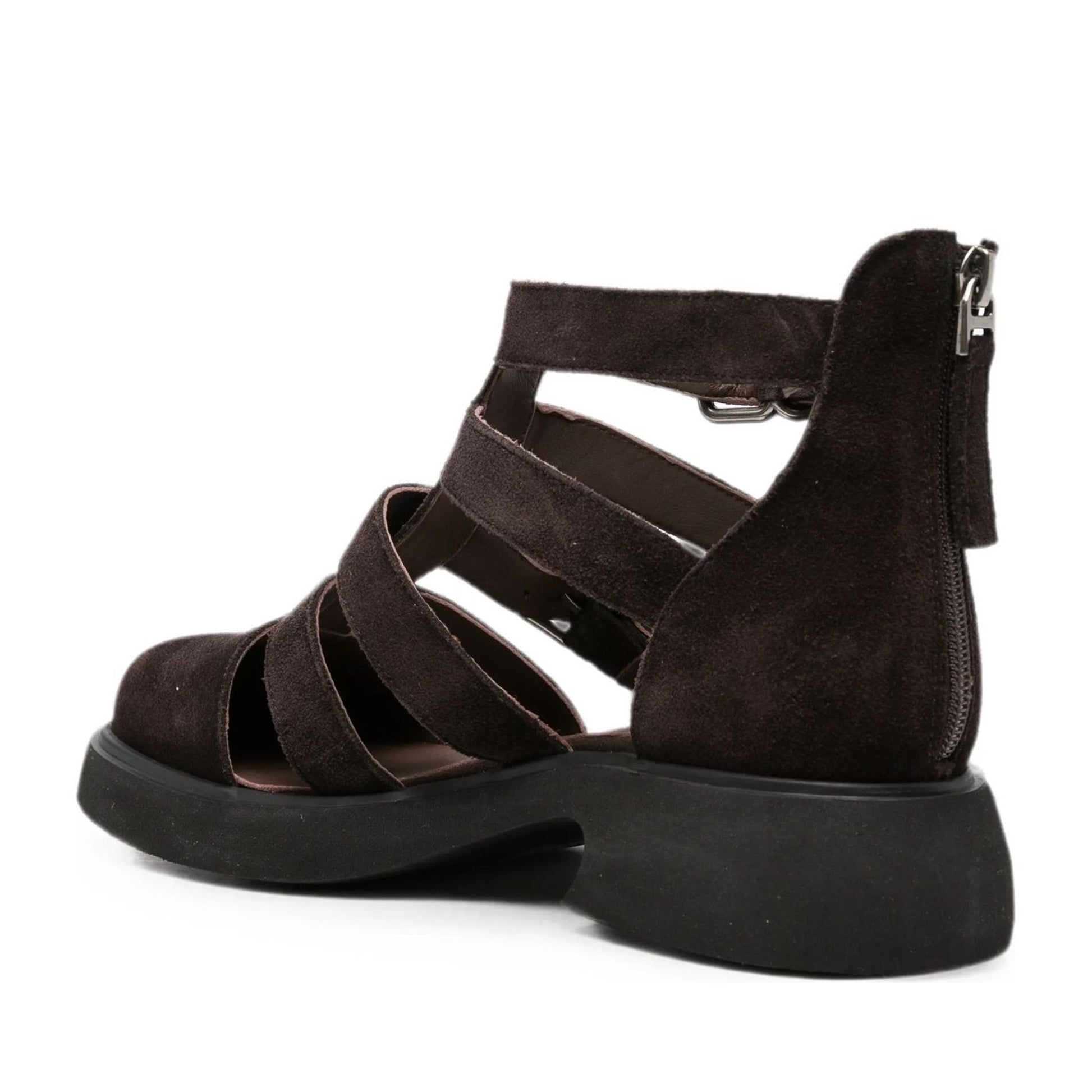 Women's Brown Open-Toe Sandals