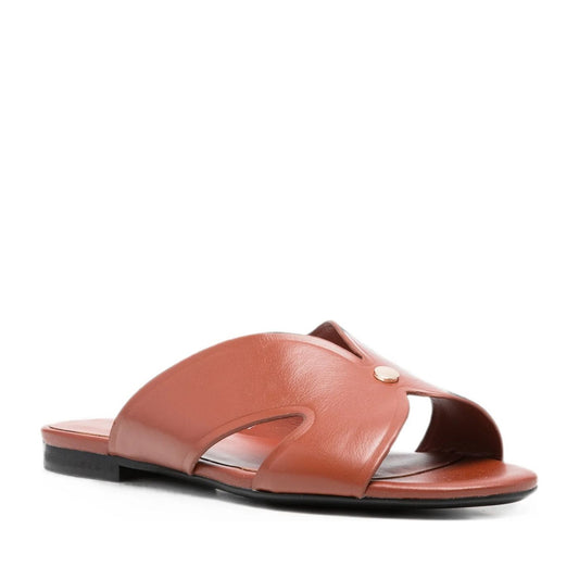Women's Red Open-Toe Slippers