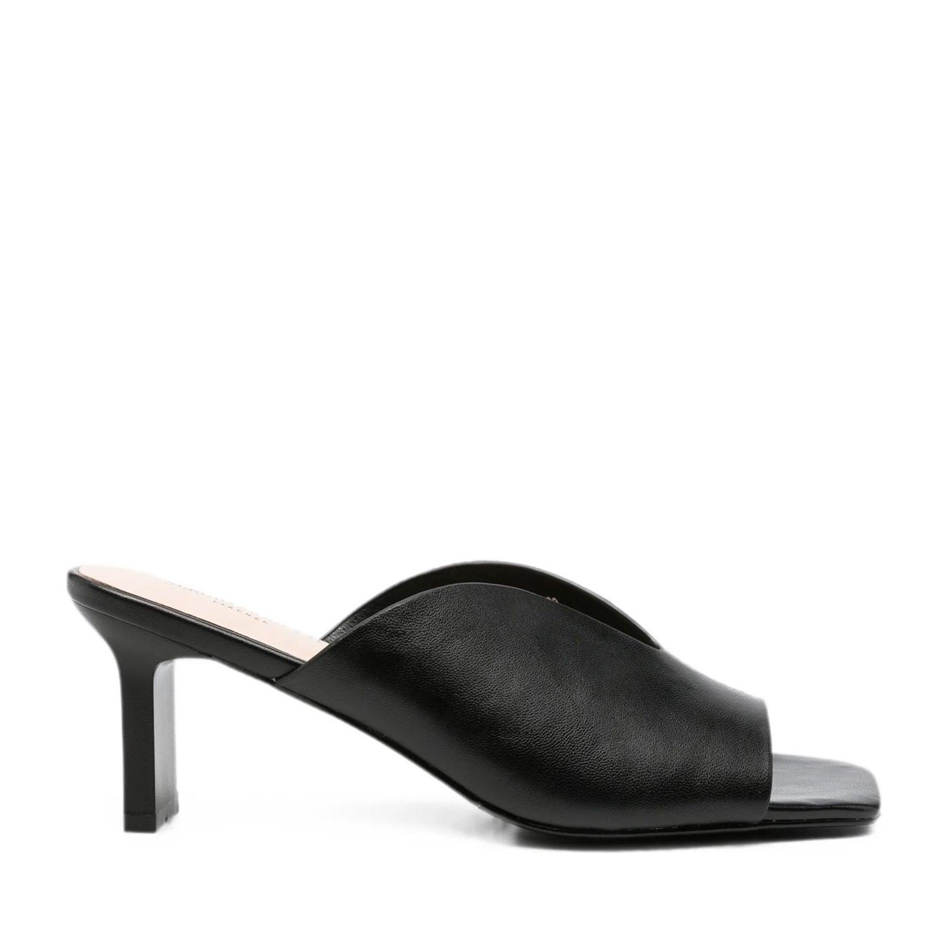 Women's Black Dress Open-Toe Slippers