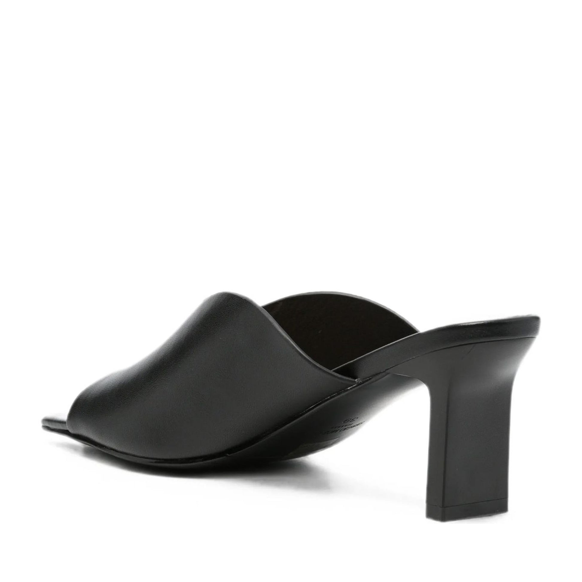 Women's Black Dress Open-Toe Slippers
