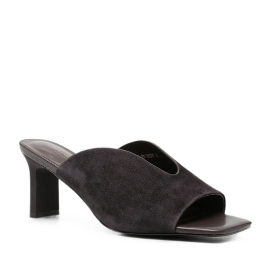 Women's Brown Dress Open-Toe Slippers