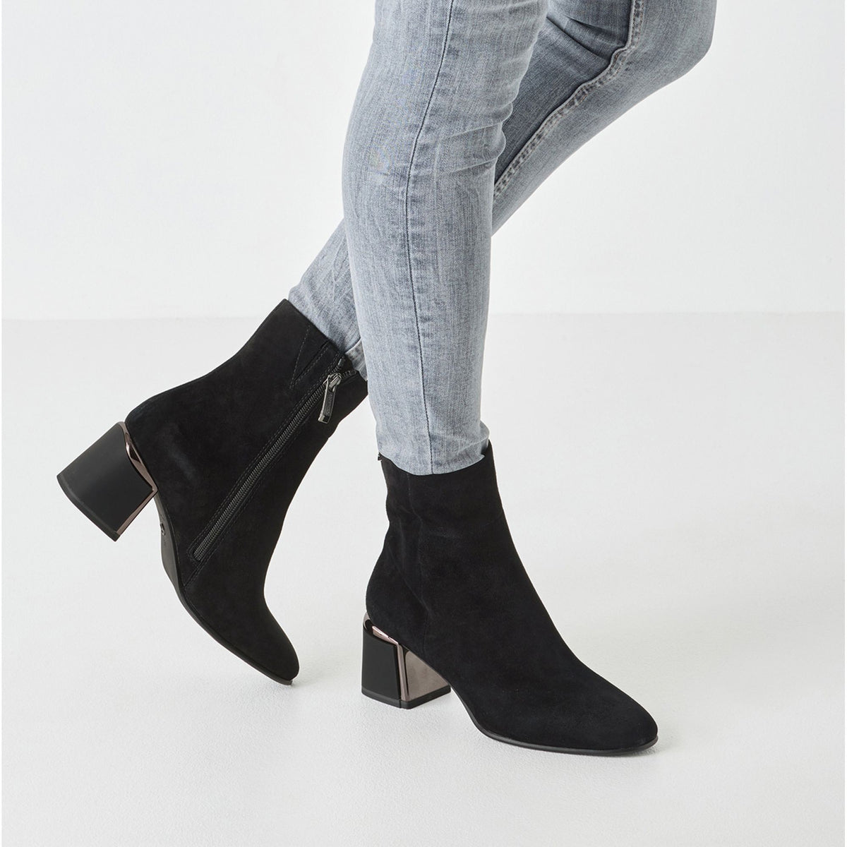 Women's Black Dress Ankle Boots