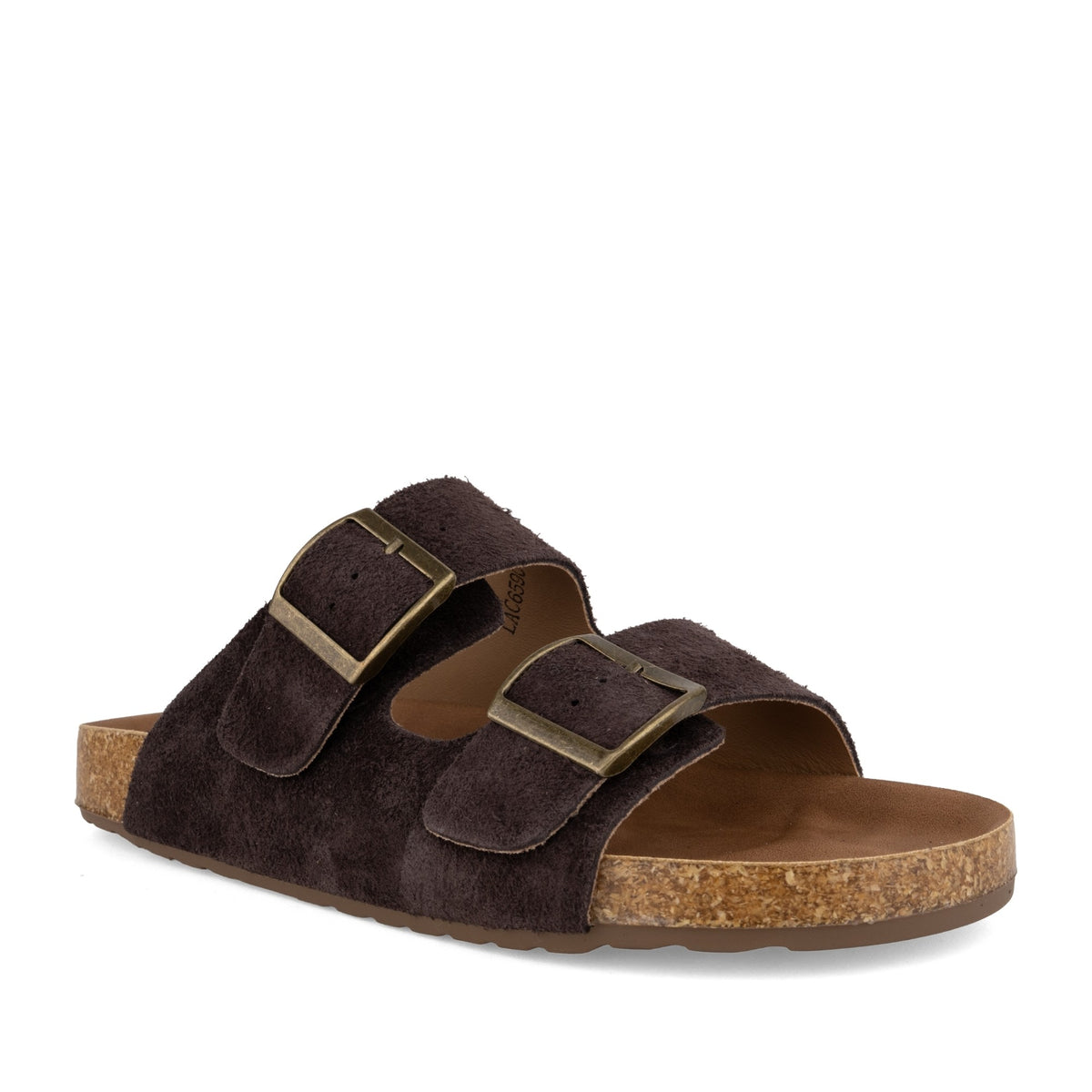 Women's Brown Wedge Open-Toe Slippers