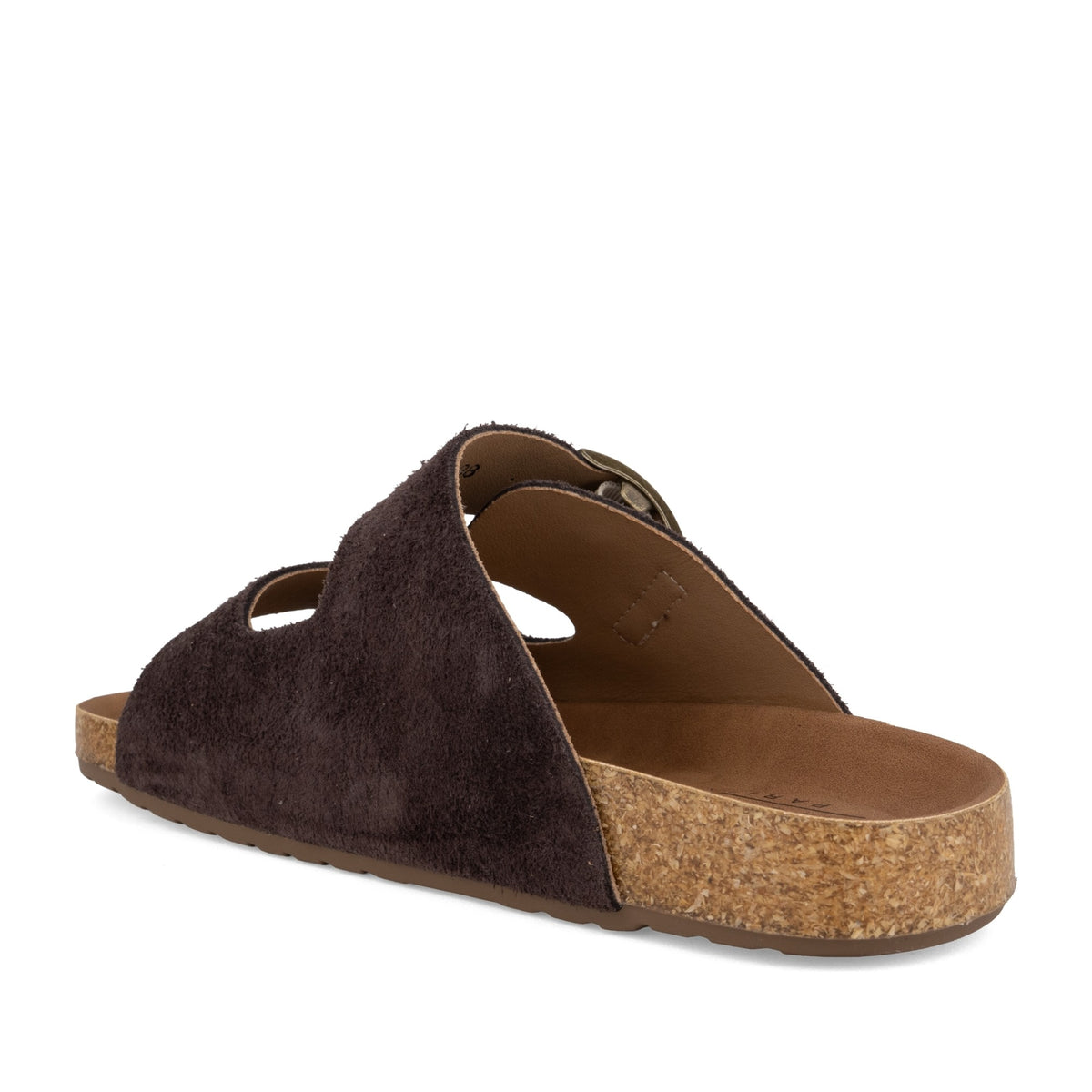 Women's Brown Wedge Open-Toe Slippers
